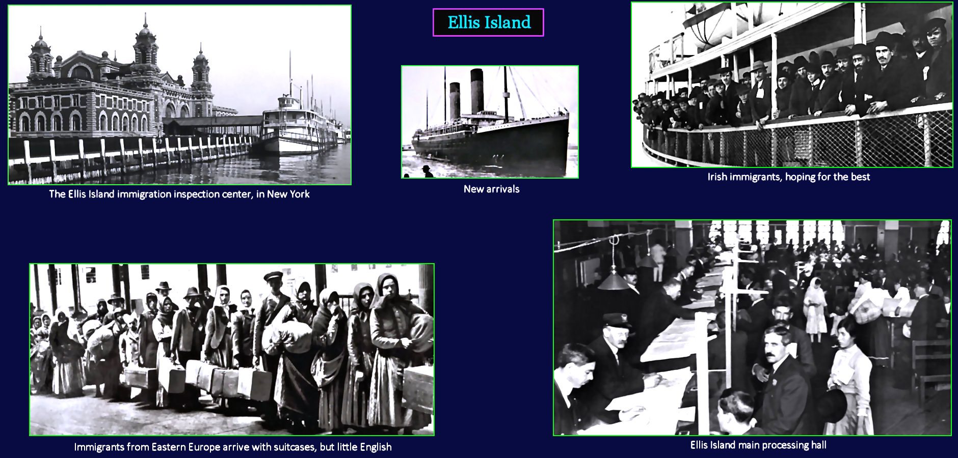Ellis Island immigrants, 1890